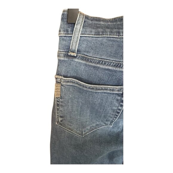 Paigen Hoxton Slim Jeans Size 24 Ankle Raw Hem Denim Stretch Mid-Rise Blue - Picture 8 of 14